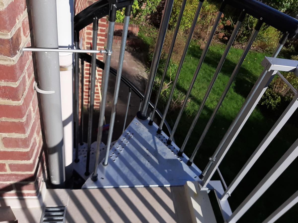 Projet - Escalier extérieur en colimaçon